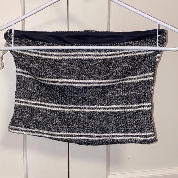 I Love It Medium Gray White Tube Top - Picture 2 of 4